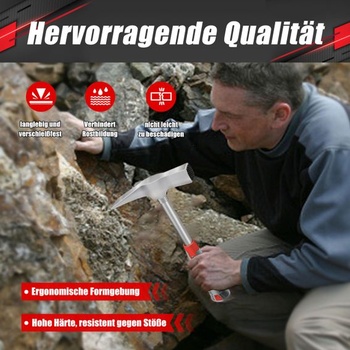 Murárske kladivo C&T, geologické kladivo, kamenárske kladivo, murárske kladivo 600 g s oceľovou