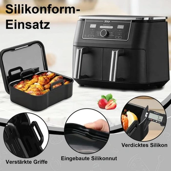 Silikonová vložka do formy s víkem pro fritézu Philips Airfryer 4000 Series Stacked Dual Basket