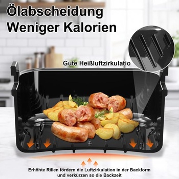 Silikónová vložka do formy s vekom pre fritézu Philips Airfryer 4000 Series Stacked Dual Basket