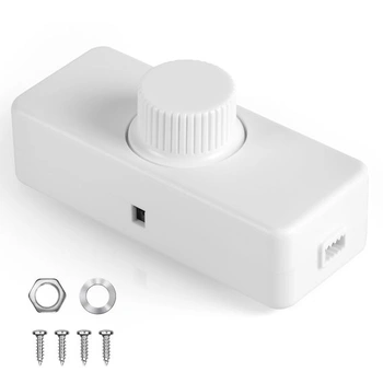 AXFEE LED stmívač, 1násobný, otočný přepínač LED kabelového…