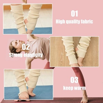 Dámske pletené ponožky na jogu, dlhé, na šport, návleky na nohy, do posilňovne, na fitness, na