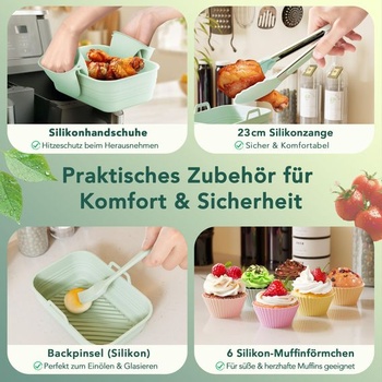 Príslušenstvo k fritéze Ninja Airfryer 18-dielna sada pre AF400EU, silikónové formy, grilovací rošt
