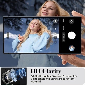 Ochranný kryt fotoaparátu pre Samsung Galaxy S26 / S26 Plus, trblietavo biely