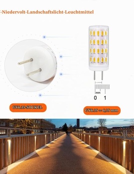 Stmievateľné LED žiarovky GY6.35 do zásuvky 12V 3W teplá biela, 2 kusy