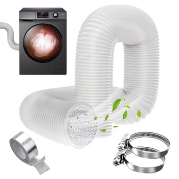 Výfuková hadica YSOOUA Ø150mm, hliníková flexibilná rúrka, dĺžka 3m, PVC hliníková rúrka,