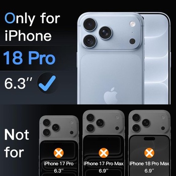 Matný ochranný kryt JETech pre iPhone 18 Pro, balenie 2 ks