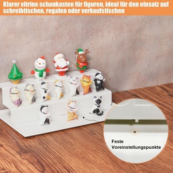 3patrová vitrína na minifigurky, úložný box 30x18x20cm
