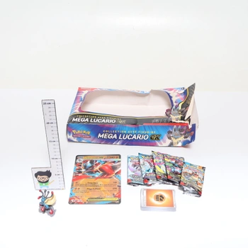 Pokémon: Zberateľská figúrka Mega Lucario-ex (1 lesklá promo karta, 1 promo karta veľkého formátu,