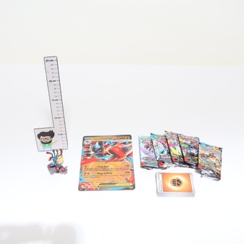 Pokémon: Zberateľská figúrka Mega Lucario-ex (1 lesklá promo karta, 1 promo karta veľkého formátu,