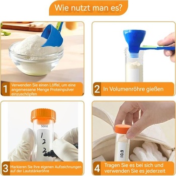 Dávkovač prášku s 8 nádobami (50 a 100 ml) na kreatin a protein