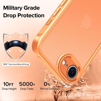 Pouzdro ivoler pro iPhone 17e / 16e, [vojenský standard] nárazuvzdorné a proti poškrábání odolné