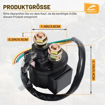 Štartovacie relé, solenoidový spínač pre štvortaktný motor GY6 50 ccm 150 ccm 200 ccm 250 ccm