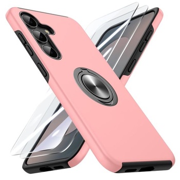 Puzdro Doeshine pre Samsung Galaxy S25 FE so stojanom, ružové