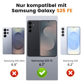 Puzdro Doeshine pre Samsung Galaxy S25 FE so stojanom, ružové