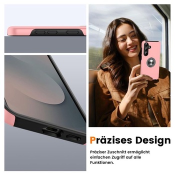 Puzdro Doeshine pre Samsung Galaxy S25 FE so stojanom, ružové