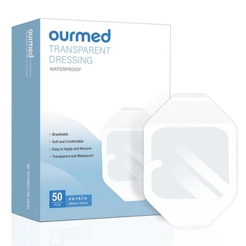Průhledný filmový obvaz Ourmed, 50 kusů, voděodolné…