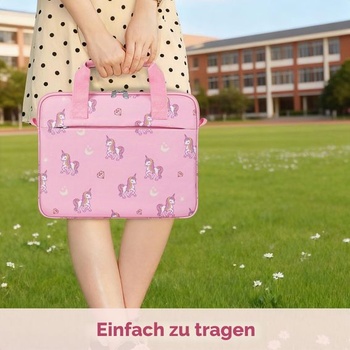 Taška na tablet Dadanism pre deti, puzdro na tablet 12,5 palca, ružový jednorožec Ružový