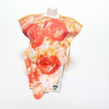 EraSpooky Unisex kostým na pizzu Vtipné šaty na Halloweensku párty pre dospelé ženy