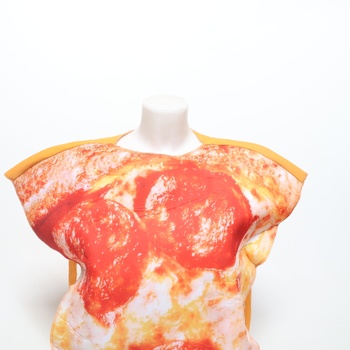 EraSpooky Unisex kostým na pizzu Vtipné šaty na Halloweensku párty pre dospelé ženy