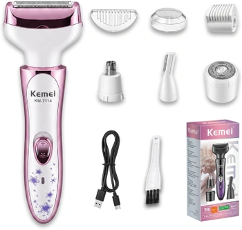 Holící strojek KEMEI KM-7114Pink