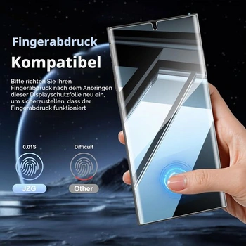 Sada 2+2 tvrzených skleněných ochranných fólií na displej pro Samsung Galaxy S23 Ultra [bez skla],