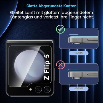 [2+2 balenia] Ochranná fólia na displej pre Samsung Galaxy Z Flip 5, 2x flexibilná vnútorná fólia EPU