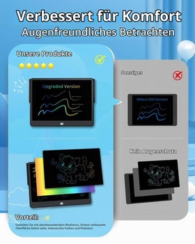 LCD písací tablet pre deti, 16palcový farebný kresliaci tablet, vzdelávacia kresliaca doska pre