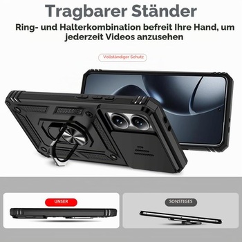 Magnetické puzdro pre Xiaomi 14T Pro 5G s krúžkom, ochranné puzdro s krytkou objektívu, puzdro