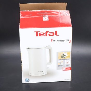 Rýchlovarná kanvica Tefal Thermo Protect, 1,5 l | Bezpečná na dotyk, vyberateľný filter proti