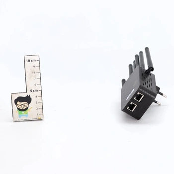 AOOSU WiFi zesilovač, 1200 Mbps WiFi opakovač se 6 anténami, WiFi zesilovač s ethernetovým portem,