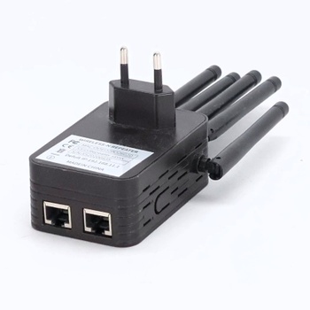 AOOSU WiFi zesilovač, 1200 Mbps WiFi opakovač se 6 anténami, WiFi zesilovač s ethernetovým portem,