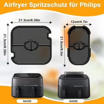 Ochranný kryt proti stříkající vodě pro horkovzdušnou fritézu Philips Air Fryer řady 3000 a 5000