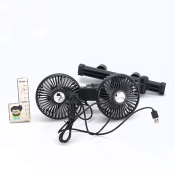 Ventilátor Nauttxon do auta, čierny