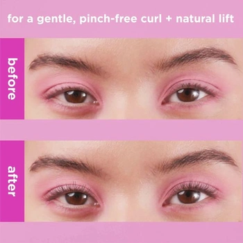 Real Techniques Miracle Eyelash Curler, jemný nástroj pro zvedání řas, s řasenkou pro větší objem,