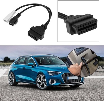 Adaptérový kábel OBD2 na 2x2 piny – kompatibilný s Audi, Seat, Škoda, VW – diagnostický
