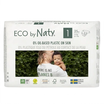 Detské plienky Eco by Naty 2-5 kg