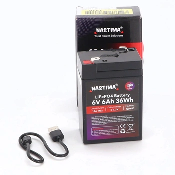 Nabíjecí baterie NASTIMA 6V 6Ah 36Wh LiFePO4