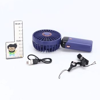 Ručný ventilátor Rafada, prenosný mini ventilátor, dobíjací, malý vreckový ventilátor s 5