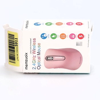 Bezdrôtová myš memzuoix 2,4 GHz, prenosná optická bezdrôtová myš 1400 DPI s mini USB prijímačom, 5