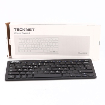 TECKNET Mini 2.4G ultratenká bezdrôtová klávesnica, USB bezdrôtová klávesnica pre PC, Android Smart
