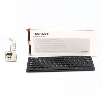 TECKNET Mini 2.4G ultratenká bezdrôtová klávesnica, USB bezdrôtová klávesnica pre PC, Android Smart