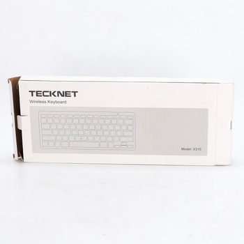 TECKNET Mini 2.4G ultratenká bezdrôtová klávesnica, USB bezdrôtová klávesnica pre PC, Android Smart
