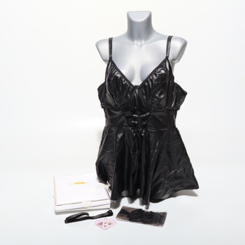Dámska spodná bielizeň Babydoll, sexy negližé s krivkami, dámska sexy spodná bielizeň s pančucháčmi,