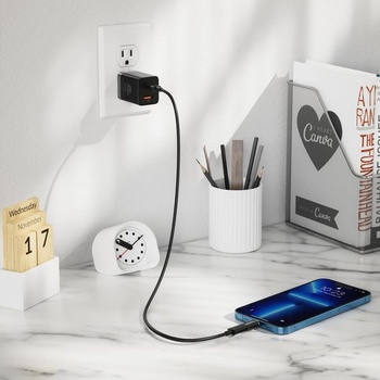USB-C adaptér kompatibilný s Lightning, PD 60W čierny*2
