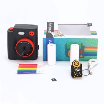 MYSTILUCK Okamžitý fotoaparát pre deti, 1080P HD detský fotoaparát s 32GB kartou a papierom do