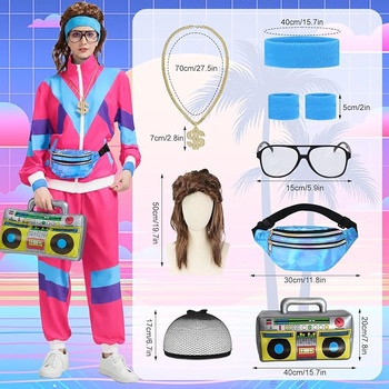 Pánsky kostým Heionia 80. roky outfit