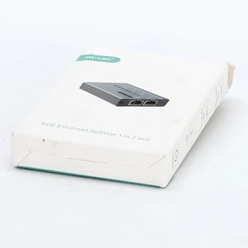 MT-VIKI PoE LAN rozbočovač 2 porty 1000Mbps Gigabit Dual RJ45 rozbočovač pro Cat5e/6/7/8 kabel pro