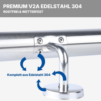 BelovedYard Madlo z ušlechtilé oceli 50 cm