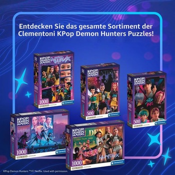 Clementoni Kpop Demon Hunters Puzzle 1000 dielikov pre dospelých