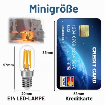 Žiarovka E14 LED teplá biela 2,4 W, 450 lm, E14 teplá biela 2700 k, 2 kusy
